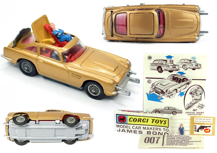 James bond on sale toy car 1960's