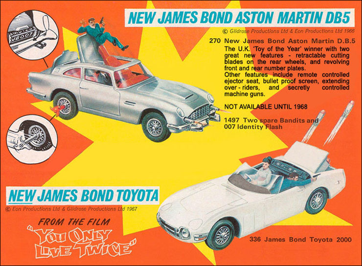Corgi Toys 270 James Bond Aston Martin DB5 Instruction Leaflet pamphlet 1968 
