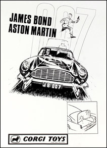 Corgi Aston Martin promotional advert