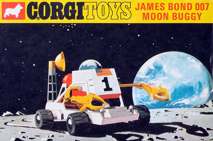 Corgi 811 – James Bond 007 Moon Buggy (1972) packaging
