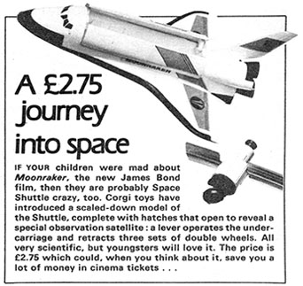 Moonraker CORGI Space Shuttle