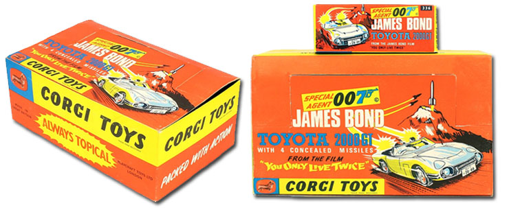 Corgi 336 James Bond Toyota 2000GT counter display 