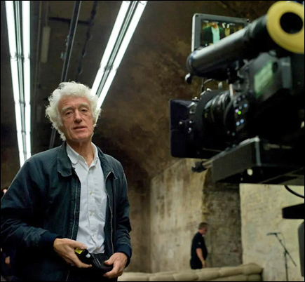 Director of photography Roger Deakins on location in the Old Vic Tunnels in London