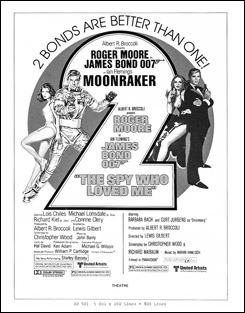 Moonraker/The Spy Who Loved Me US Pressbook