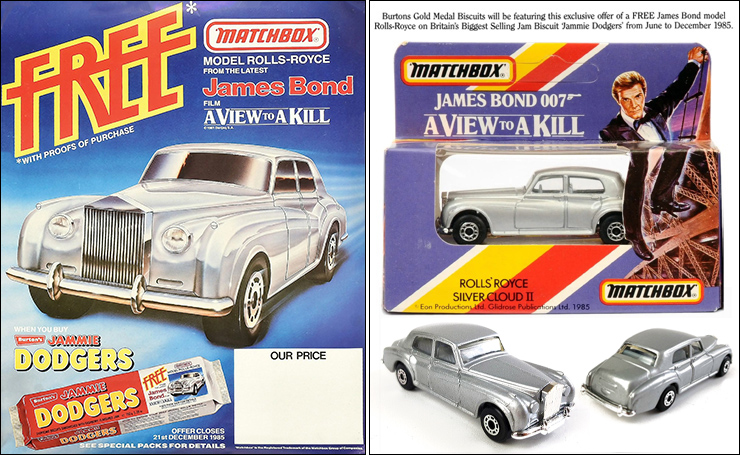 A View To A Kill (1985) Matchbox toys