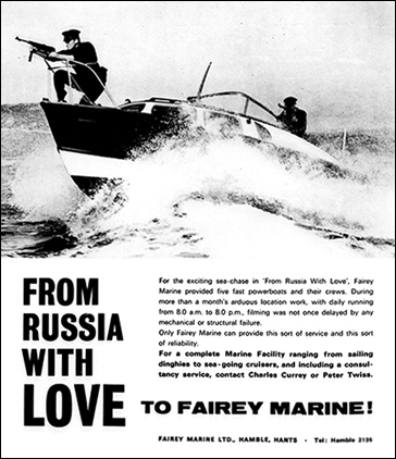 Fairey Marine advertisement Kinematograph Weekly