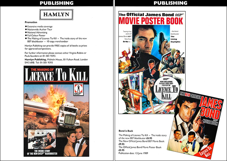 Licence To Kill (1989) Hamlyn books