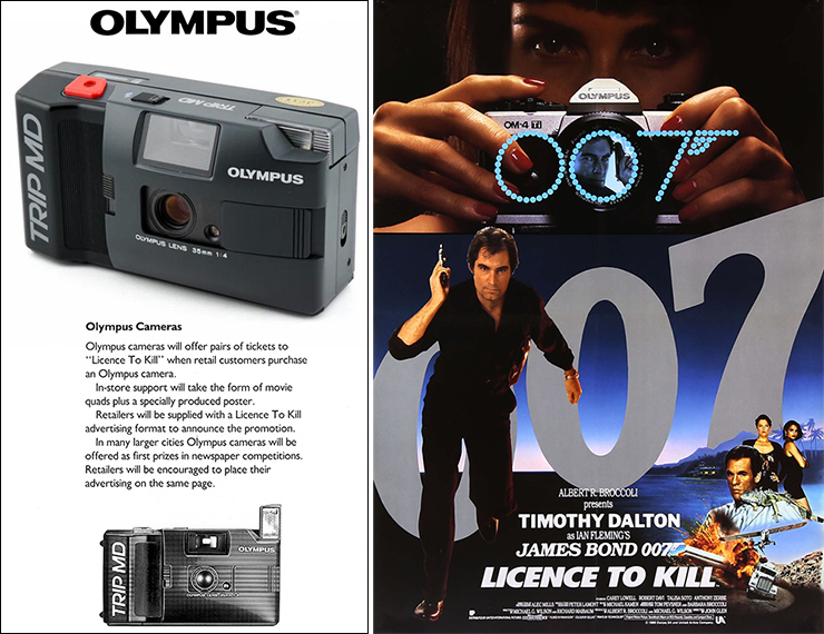 Licence To Kill (1989) Olympus tie in