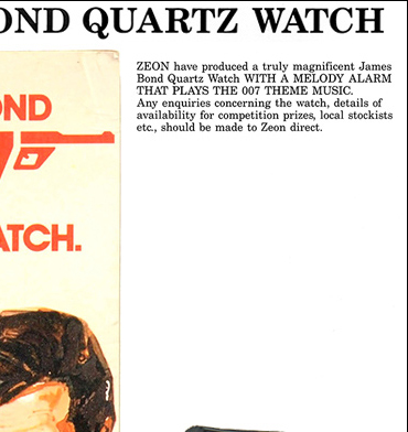 Octopussy (1983) ZEON Quartz watch