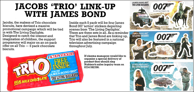 The Living Daylights (1987) TRIO promotion