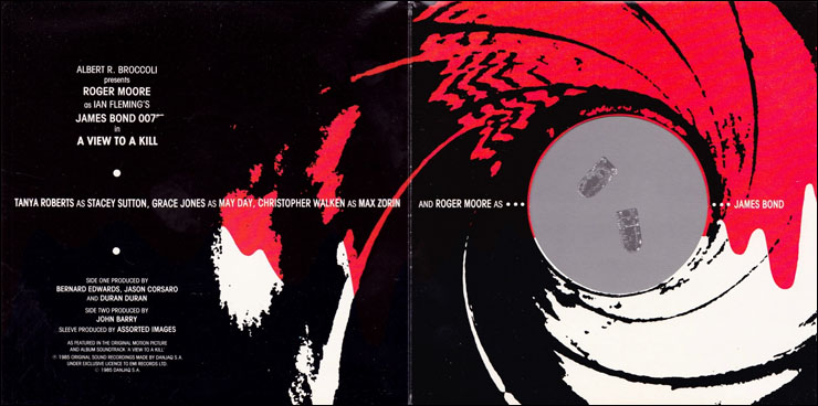 A View To A Kill 45rpm single gatefold sleeve