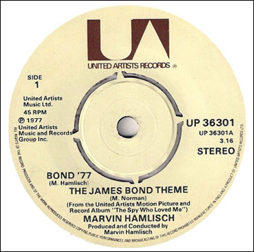 ‘Bond '77 - The James Bond Theme’ 45rpm single