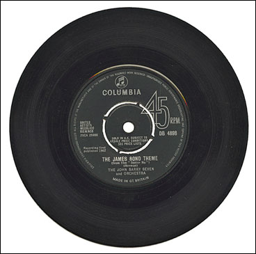 The James Bond Theme 45rpm single