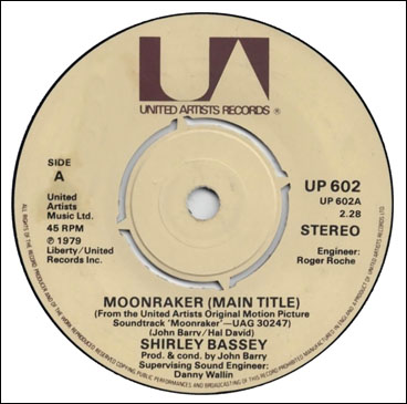 ‘Moonraker [Main Title]’ 45 rpm single