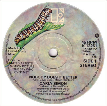 ‘Nobody Does It Better’ 45rpm single