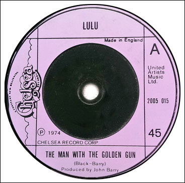 ‘The Man With The Golden Gun’ 45rpm single