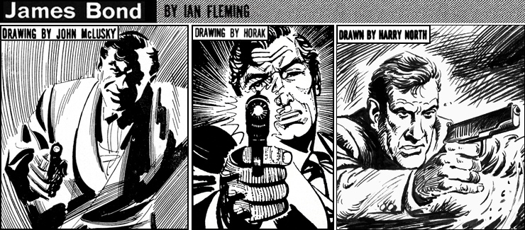 James Bond by Ian Fleming - drawing by John McLusky, Yaroslav Horak and Harry North