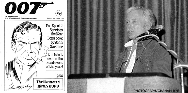 007 MAGAZINE Issue #10 | John McLusky at the 1982 James Bond British Fan Club convention