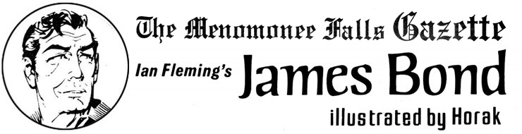 Menomonee Falls Gazette James Bond masthead