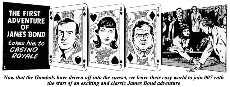 CASINO ROYALE by Ian Fleming adapted by Anthony Hearne 1999 Express reprint drawing by John McLusky
