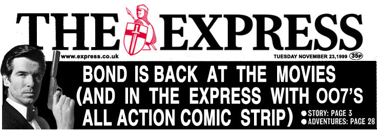 The Express November 23, 1999 masthead