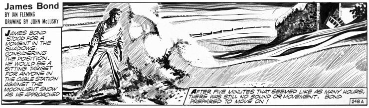 ON HER MAJESTY'S SECRET SERVICE strip #248a drawn by John McLusky