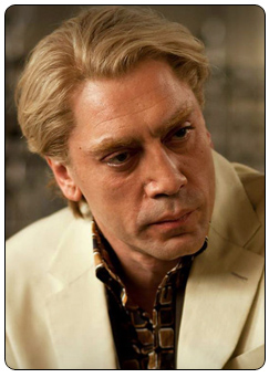 Raoul Silva played by Javier Bardem