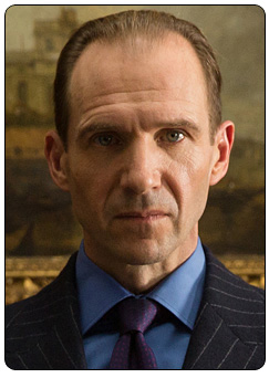 'M' played by Ralph Fiennes