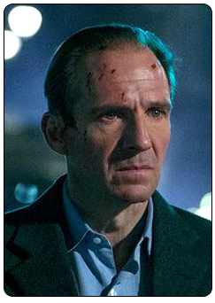 'M' played by Ralph Fiennes