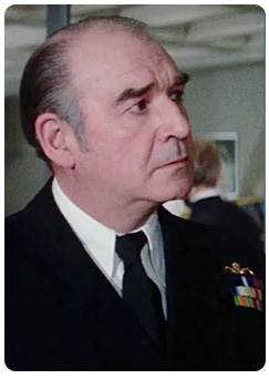 Admiral Hargreaves played by Robert Brown