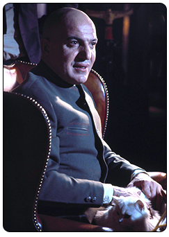 Ernst Stavro Blofeld played by Telly Savalas