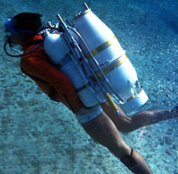 Underwater propulsion backpack