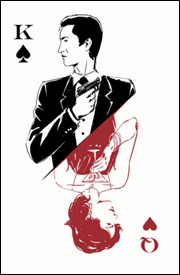 CASINO ROYALE Vintage Classics hardback edition 2017 endpaper design