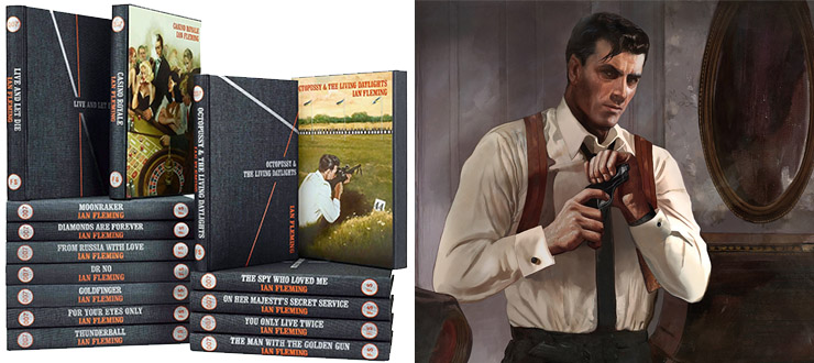 Folio Society Ian Fleming James Bond series | James Bond illustrated by Fay Dalton