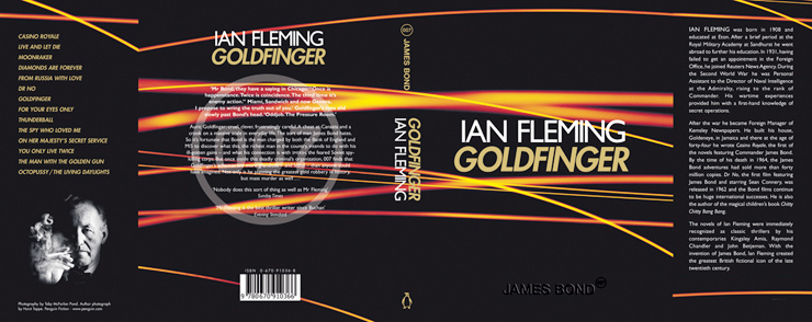 GOLDFINGER Anniversary edition wraparound dust jacket