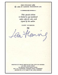 OHMSS LIMITED EDITION Signed By Ian Fleming