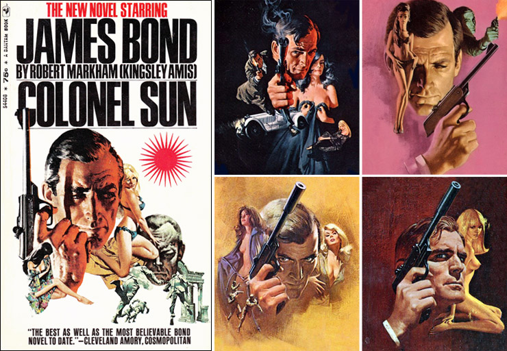 COLONEL SUN Bantam paperback/James Bama Ian Fleming paperback artwork