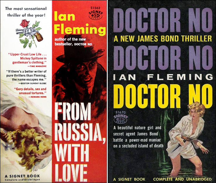 FROM RUSSIA WITH LOVE/DOCTOR NO Signet paperbacks