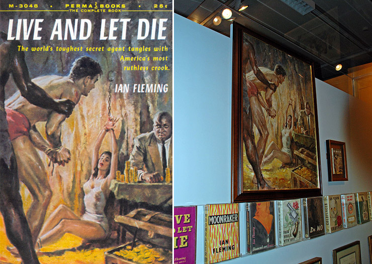 LIVE AND LET DIE Perma Books paperback painting by James Meese