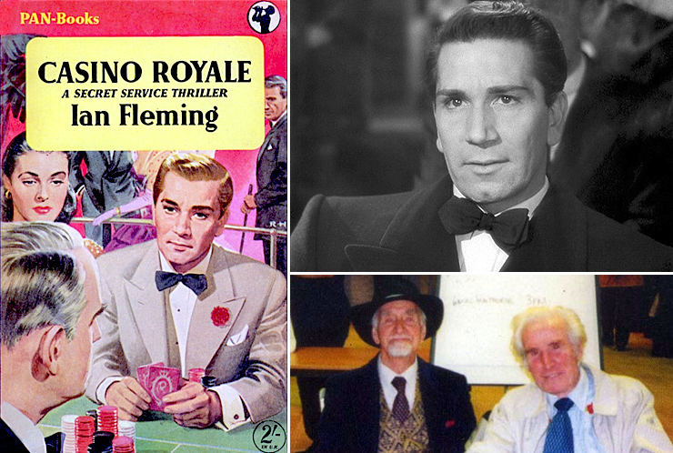 CASINO ROYALE cover art by Roger Hall based on the face of American actor Richard Conte