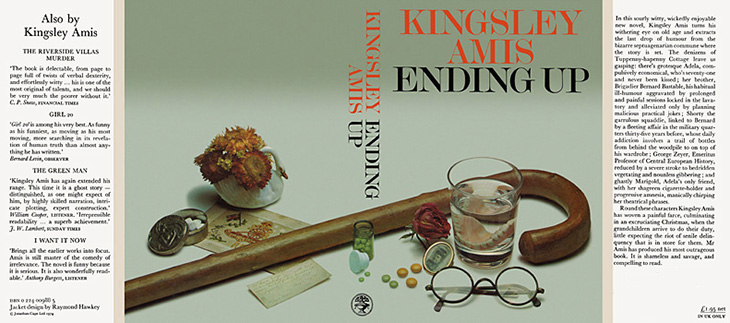 Ending Up by Kingsley Amis - dust jacket designed by Raymond Hawkey