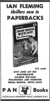 FROM RUSSIA, WITH LOVE PAN paperback advertisement