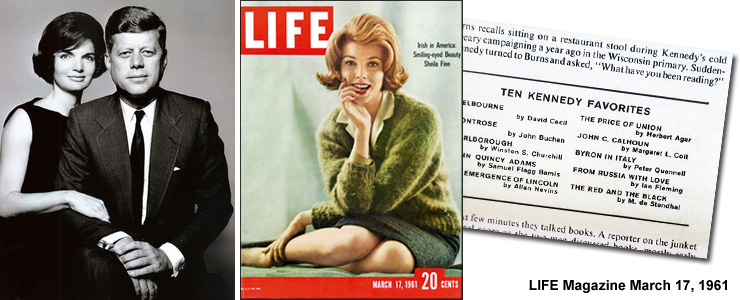 US President John F. Kennedy/LIFE Magazine 10 favourite books