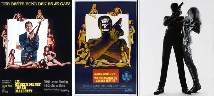 German and Australian posters|James Bond and Bride concept photo