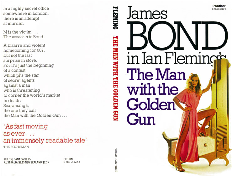 THE MAN WITH THE GOLDEN GUN Panther paperback