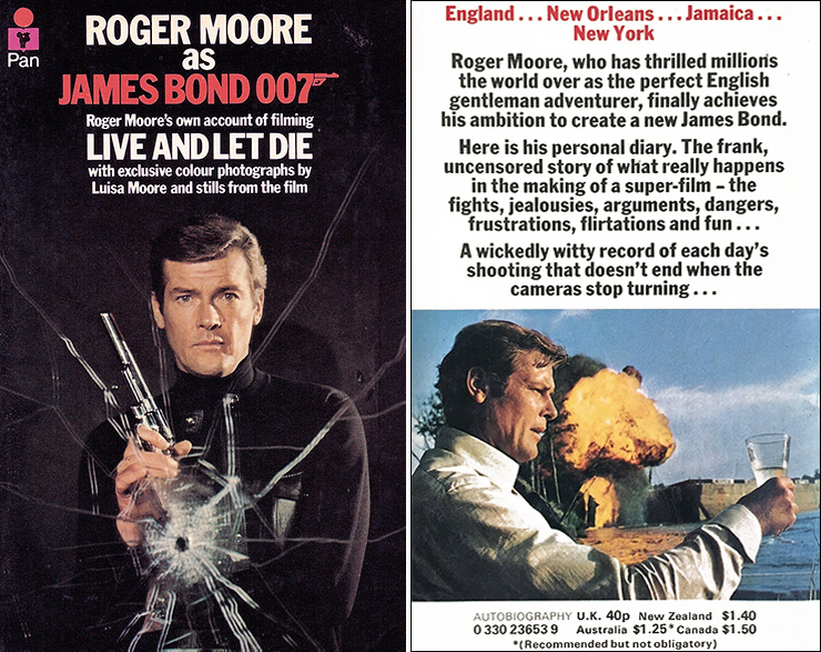 Roger Moore as James Bond 007 - PAN paperback 1973