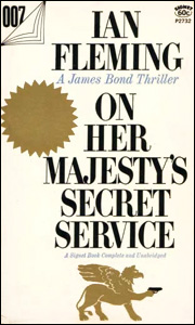 ON HER MAJESTY'S SECRET SERVICE Signet Paperback reprint