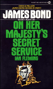 ON HER MAJESTY'S SECRET SERVICE Signet Paperback reprint