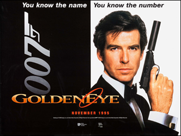 GoldenEye (1995) Advance quad-crown poster