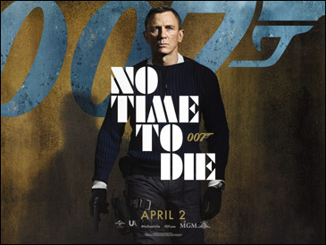 No Time To Die (2021) [April 2020 version] Advance quad-crown poster